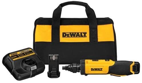 dewalt 8v max cordless screwdriver with conduit reamer, gyroscopic