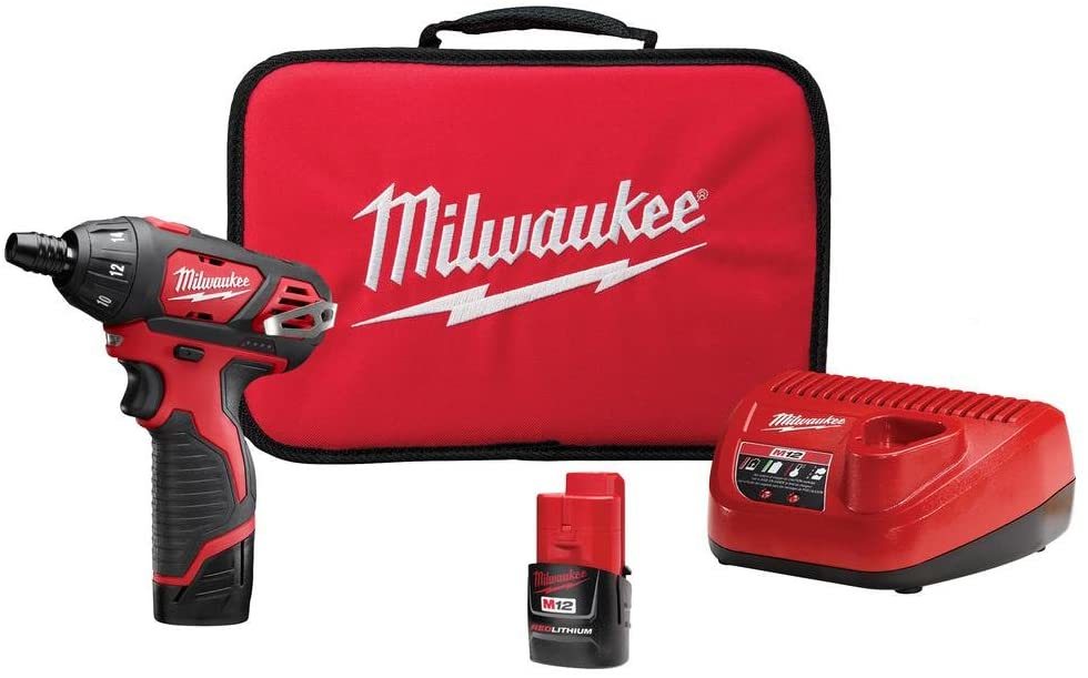 milwaukee 2401-22 M12 12-vold lithium cordless screwdriver kit