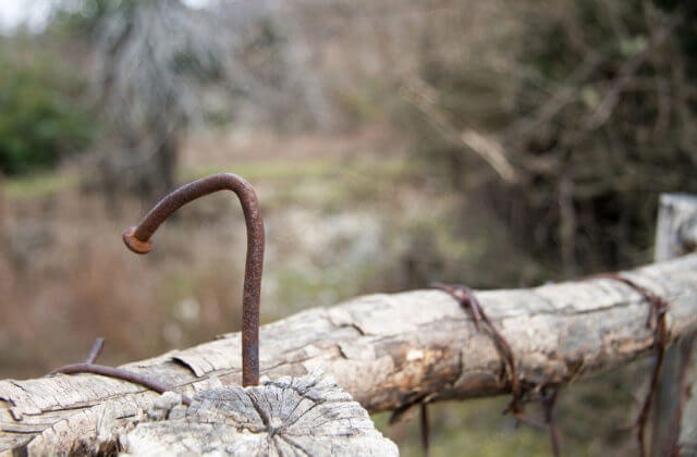 how to remove rusty nails from wood